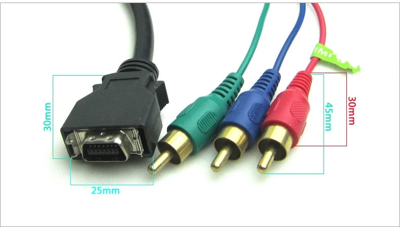 CN14P 14-Pin to 3RCA AV Video Adapter (1.5m)