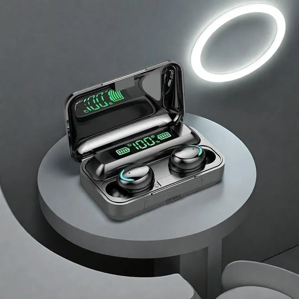 Water-resistant wireless earbuds with clear sound quality