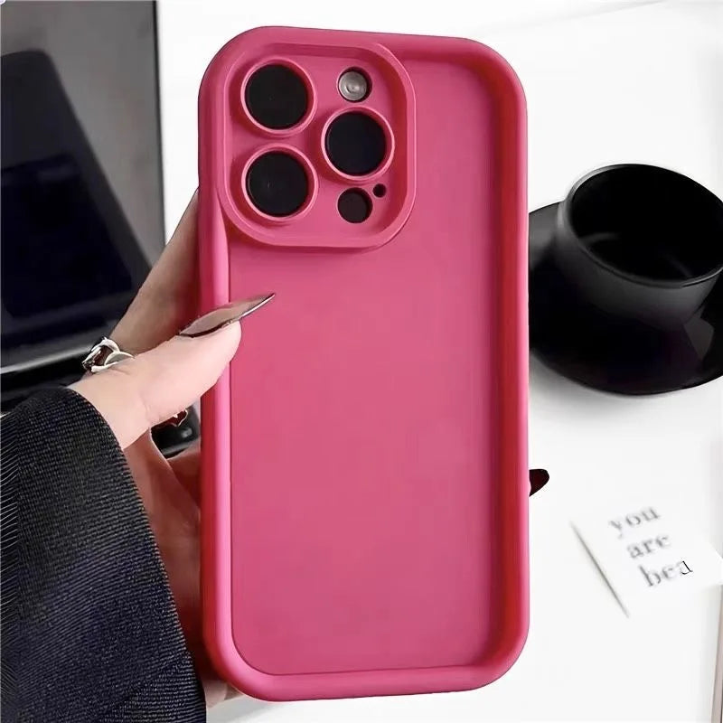 Shockproof Silicone Case for iPhone 11–17