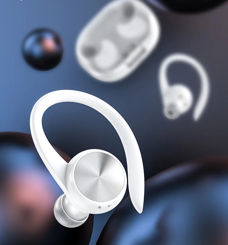 TWS Wireless Earbuds with Ear Hook (HiFi Sound)