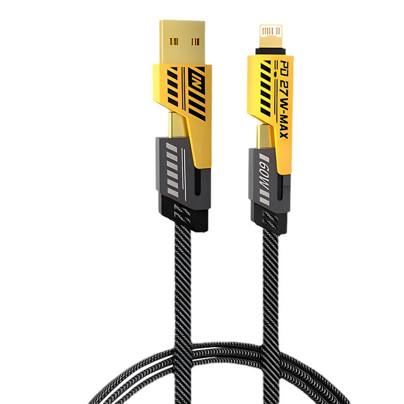 65W 4-in-1 Fast Charging USB-C Cable