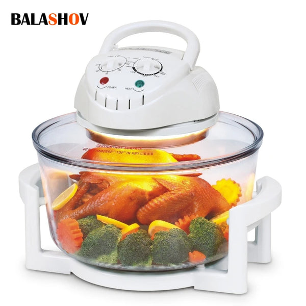 12L Air Fryer oven with oil-free fast cooking and visible window