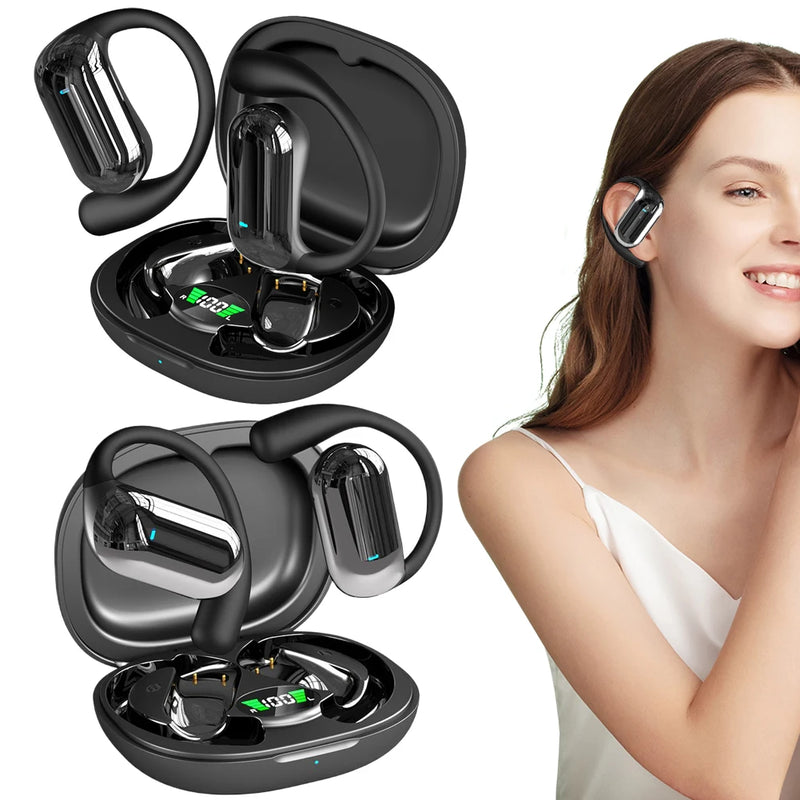 AI translation Wireless earbuds with touch control and LED display