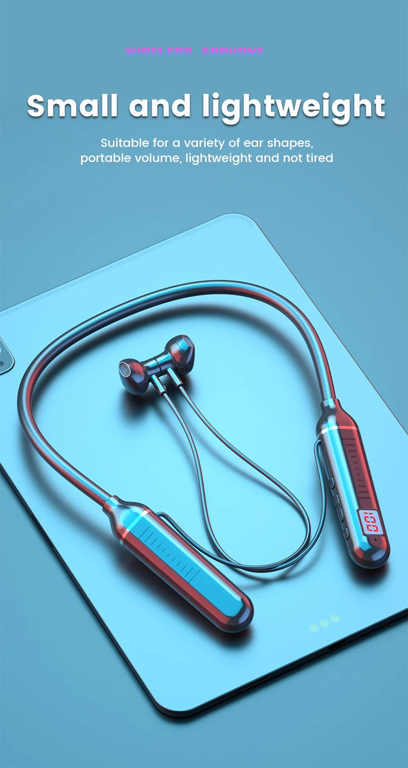 Neckband Wireless Earphones 5.3 with LED