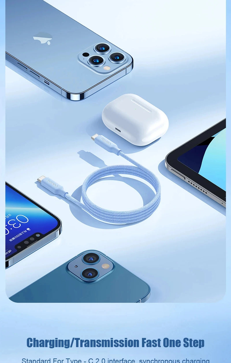 USB Type-C  Fast Charging Cable for iPhone 15/16 & Xiaomi Redmi