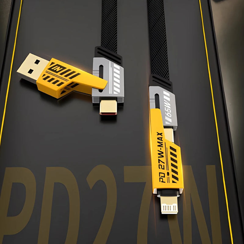 65W 4-in-1 Fast Charging USB-C Cable