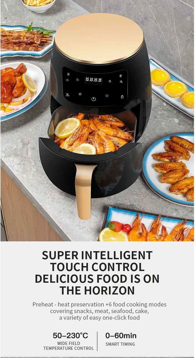6L Air Fryer – Large Capacity Smart Touch Oven