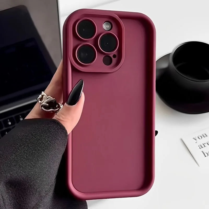 Shockproof Silicone Case for iPhone 11–17