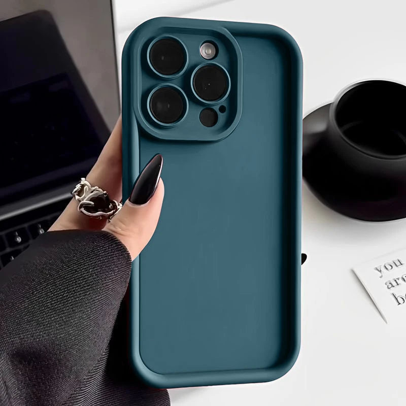 Shockproof Silicone Case for iPhone 11–17