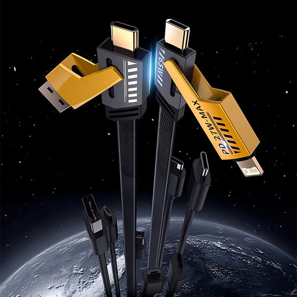 65W 4-in-1 Fast Charging USB-C Cable